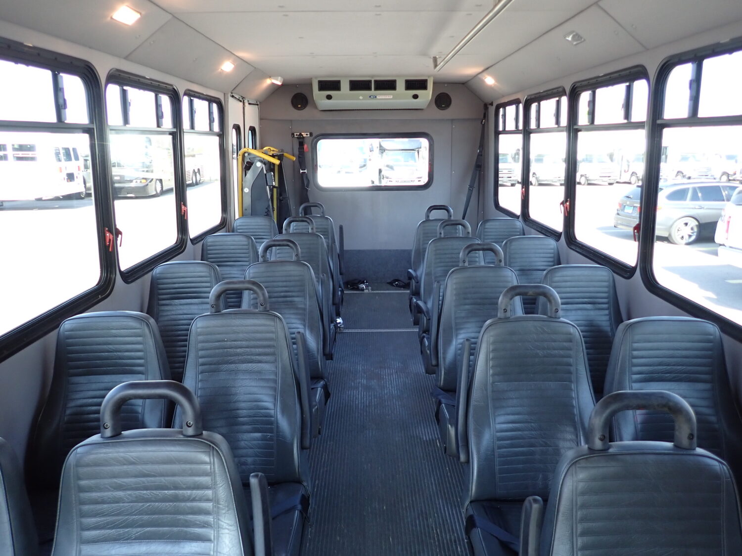 The Interior of a Shuttle Bus
